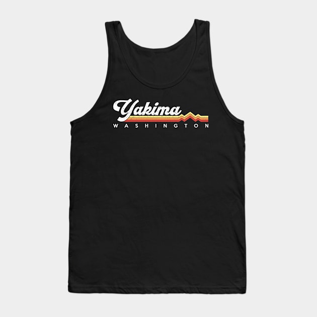 Yakima Washington - Retro Design Tank Top by Sachpica